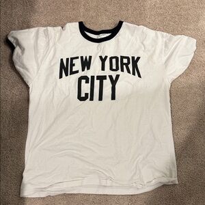 White New York City Short Sleeve Tee